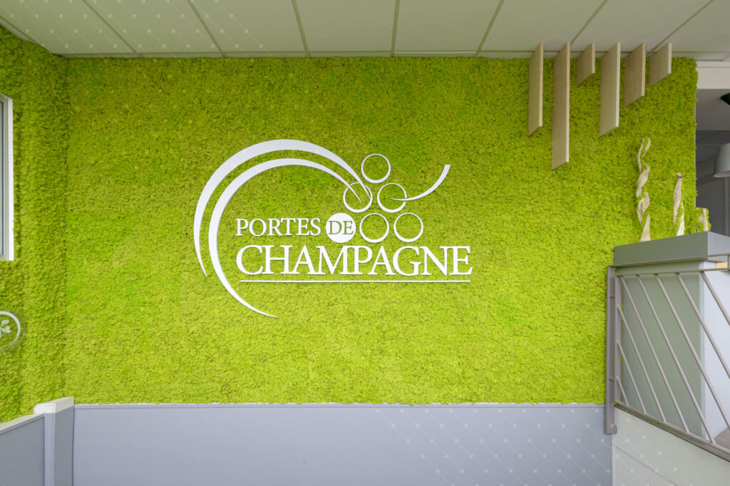 decoration-vegetal-cadre-vert-mur-vegetal-leclerc-chalons-en-champagne