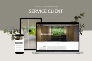 Nouvelle page service clientèle